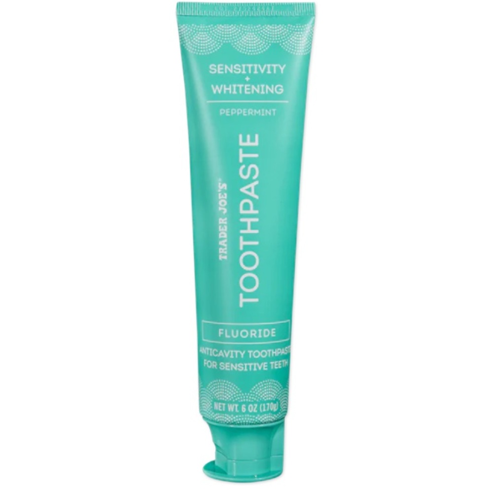 $7❤️‍🔥 Trader Joe’s Peppermint Fluoride Sensitivity + Whitening Toothpaste NEW